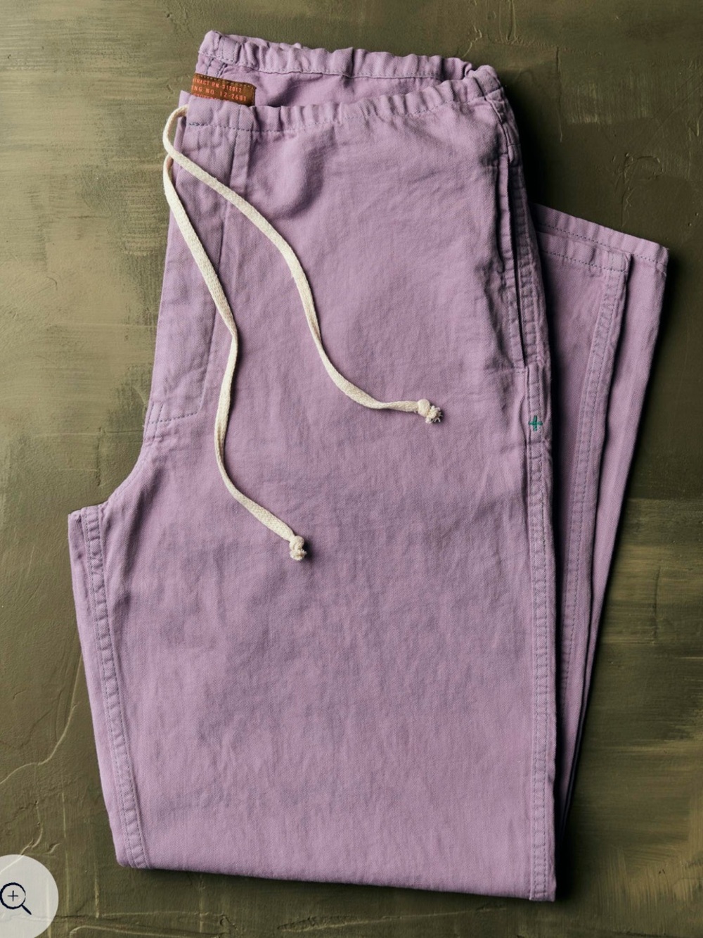 imogene + willie Lavender Wide-Leg Drawstring Pants - Picture 2 of 7